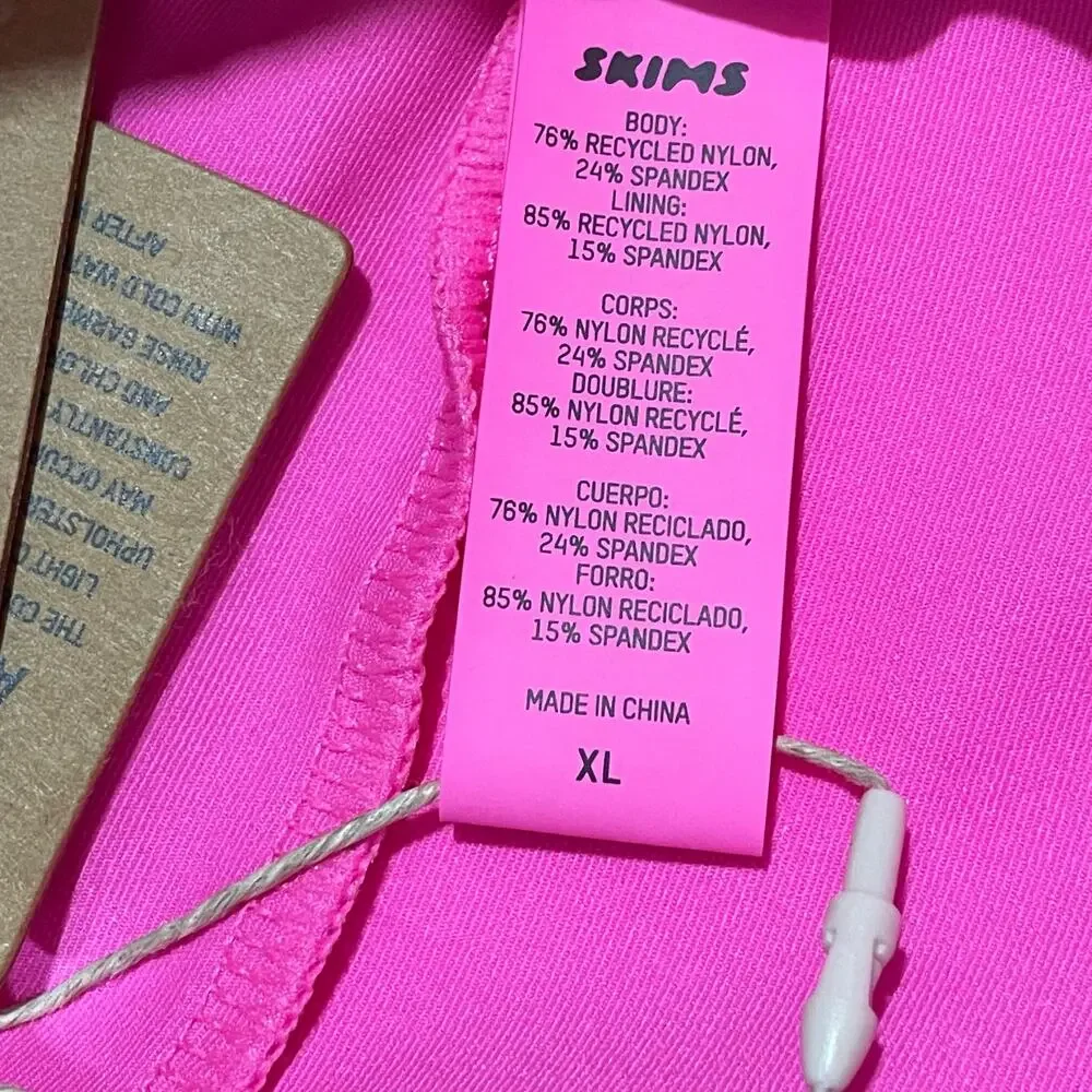 NWT SKIMS Signature Swim Sarong Skirt - Taffy - XL
